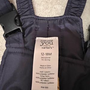 Carter’s 12-18 month baby/ toddler snow bib
